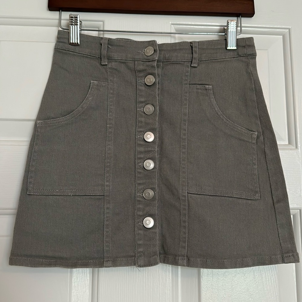 Altar’d State Gray Mini Skirt